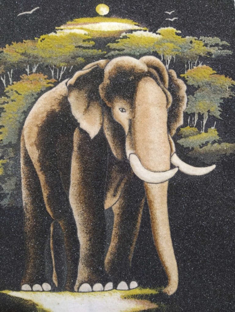 Personalisierte Geschenke Foto aus echten Edelsteinen