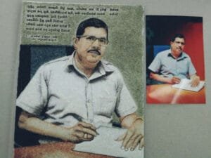 Handcrafted natural gemstone portrait – unique birthday gifts idea in Sri Lanka