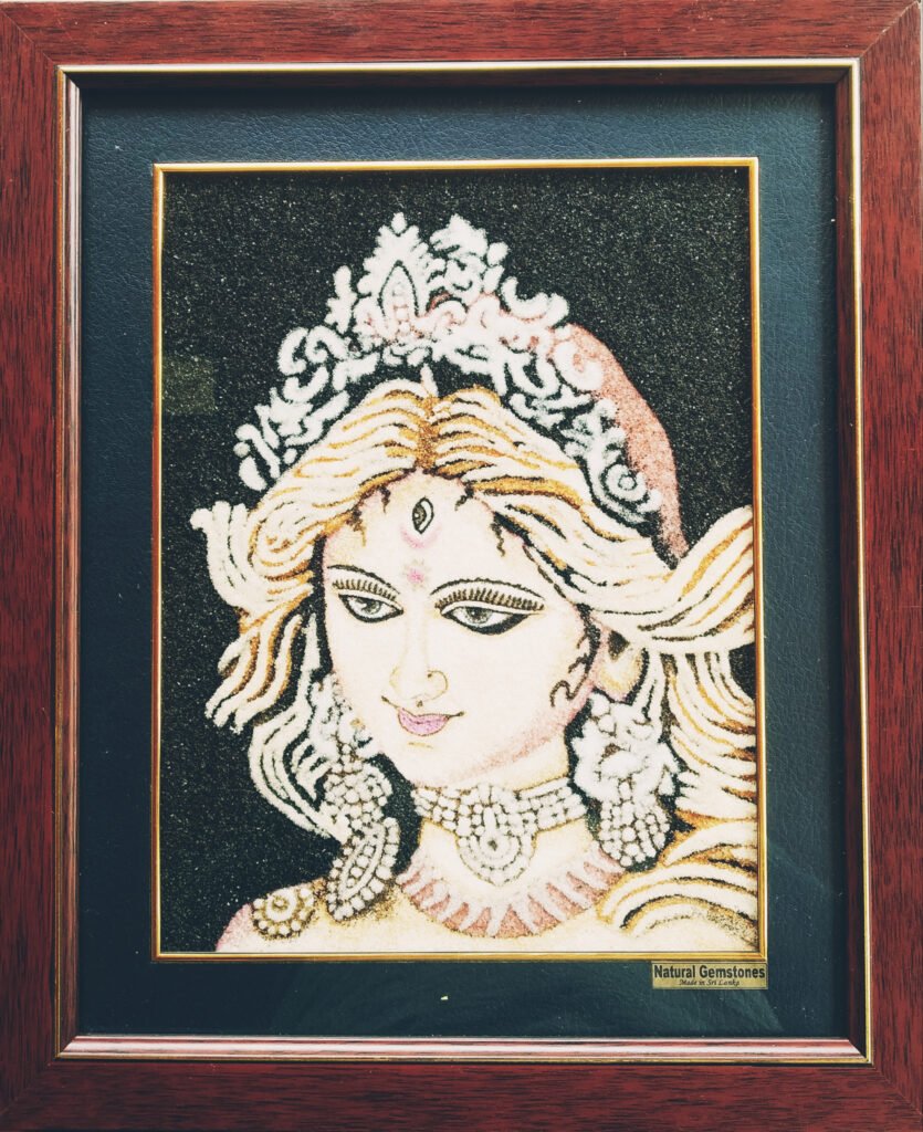 Luxury wall artwork made using real gemstones – gift idea